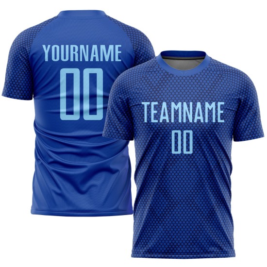 Jersey Light Uniform Sublimation Soccer Blue Royal Custom