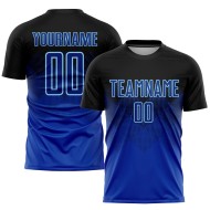Black Royal-Light Jersey Blue Uniform Sublimation Custom Soccer Black Royal-Light Jersey Blue Uniform Sublimation Custom Soccer